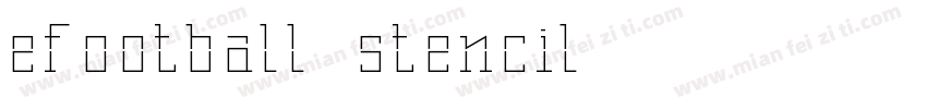 efootball stencil字体转换